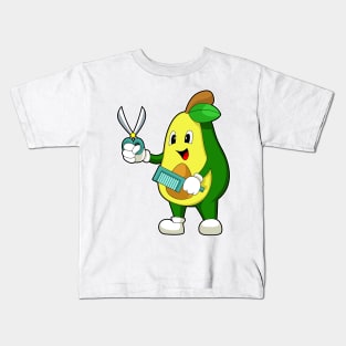 Avocado Hairdresser Scissors Comb Kids T-Shirt